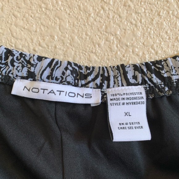 NOTATIONS Black And White Skirt NWT 🌴 - Picture 4 of 5